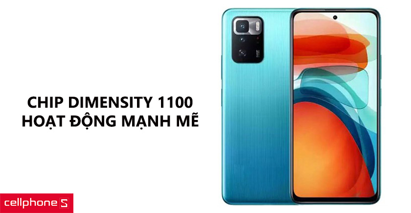 Chip Dimensity 1100 hoạt động mạnh mẽ