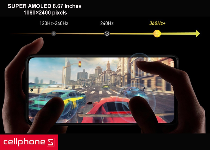 Màn hình thế hệ mới SUPER AMOLED 6.67 inches