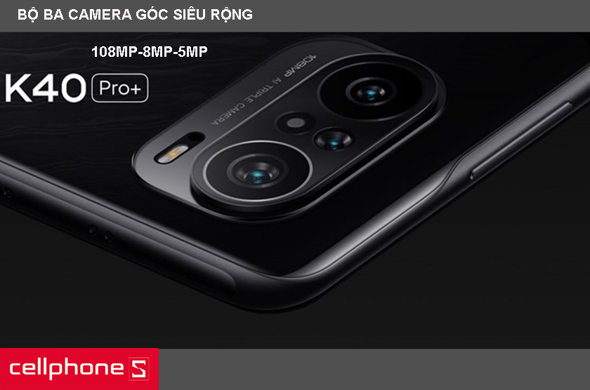 Bộ ba camera sau, camera chính 108MP