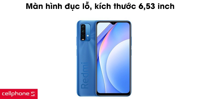 Màn hình đục lỗ, kích thước 6,53 inch
