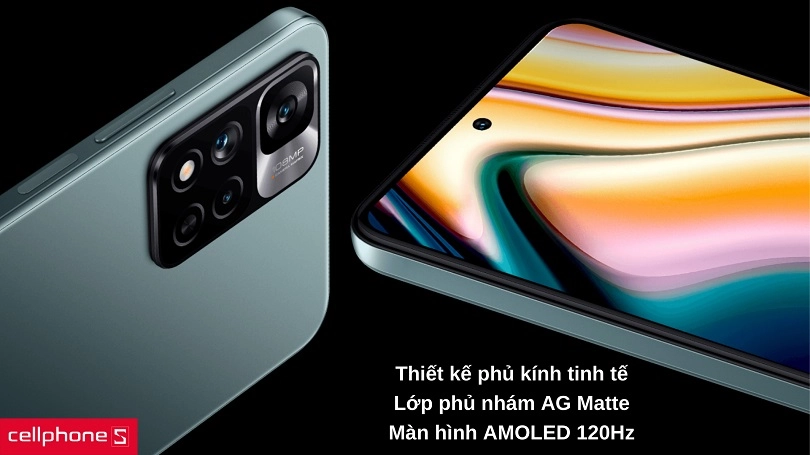 Thiết kế tinh tế với kính bền bỉ, màn hình 120 Hz Full HD Plus