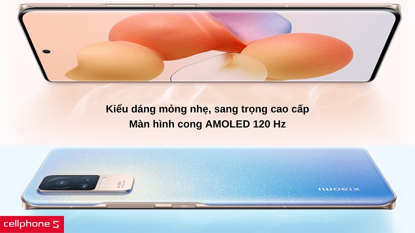Kiểu dáng nhẹ mỏng gọn tay, màn hình AMOLED 120 Hz