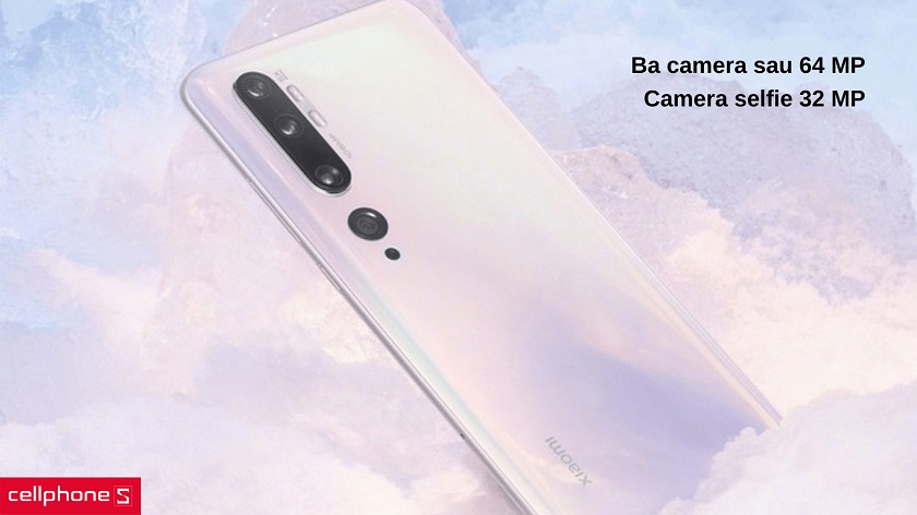 Camera sau 3 ống kính 64 MP thỏa sức sáng tạo
