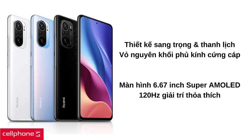 Thiết kế thanh lịch và sang trọng, màn hình 6.67 inch 120 Hz viền mỏng ấn tượng