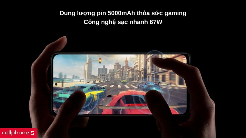 Pin dung lượng 5000mAh cùng sạc nhanh ấn tượng