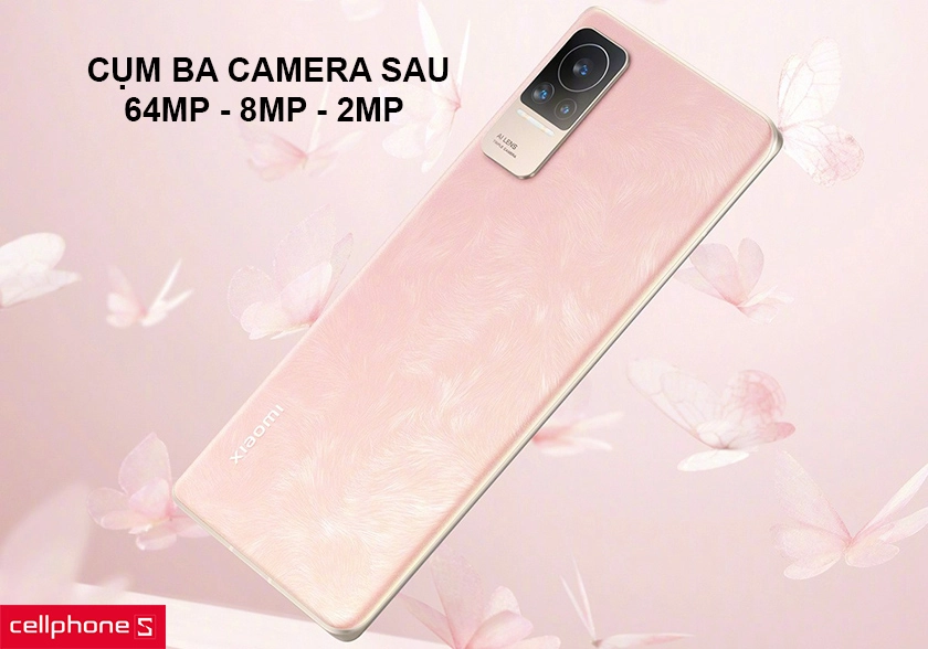 Chụp ảnh chất lượng với bộ ba camera sau, camera selfie 32MP