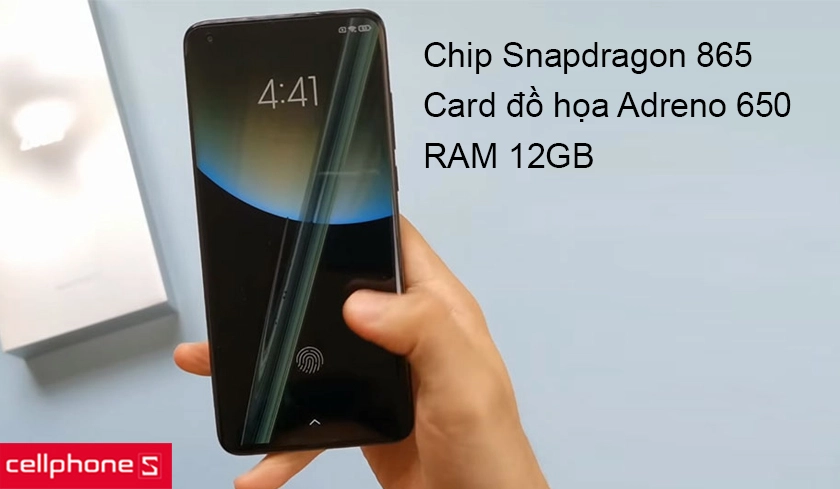 Sức mạnh vượt trội với chip Qualcomm SM8250 Snapdragon 865 và RAM 12GB
