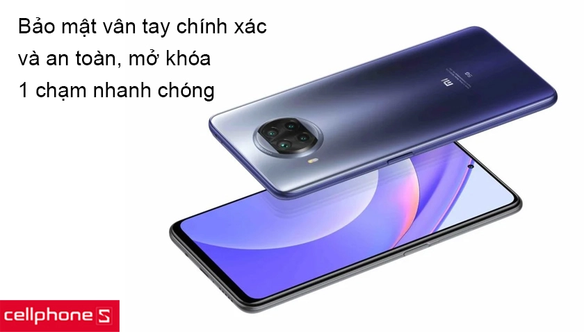 Bảo mật vân tay cạnh bên giúp mở khóa nhanh và an toàn