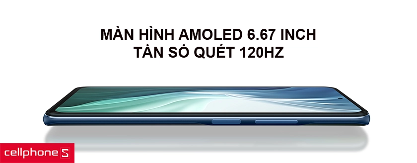 Màn hình 6,67 inch nốt ruồi tràn viền