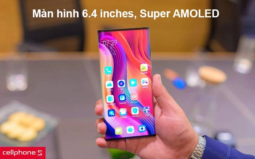 Thiết kế sang trọng, màn hình 6.4 inches, Super AMOLED