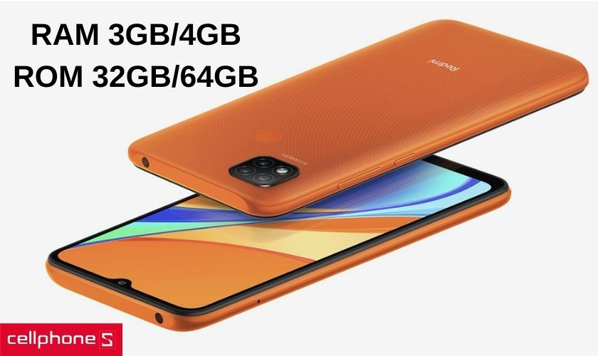 Vi xử lí Media Tek Helio G35 và tùy chọn ROM 32/64GB