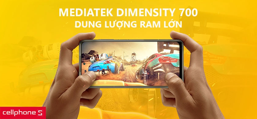 Sức mạnh ấn tượng bởi MediaTek Dimensity 700