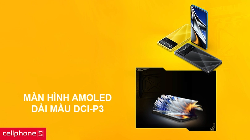Màn hình AMOLED với dải màu DCI-P3, tính năng bảo vệ mắt
