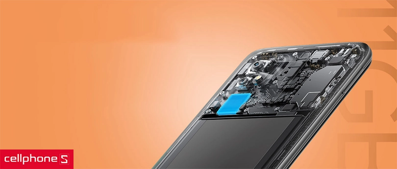 Pin 6000 mAh thoải mái sử dụng, sạc nhanh tiện lợi