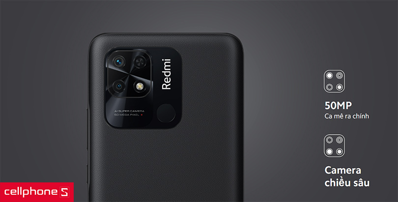 Chụp ảnh chất lượng với camera chính 50MP