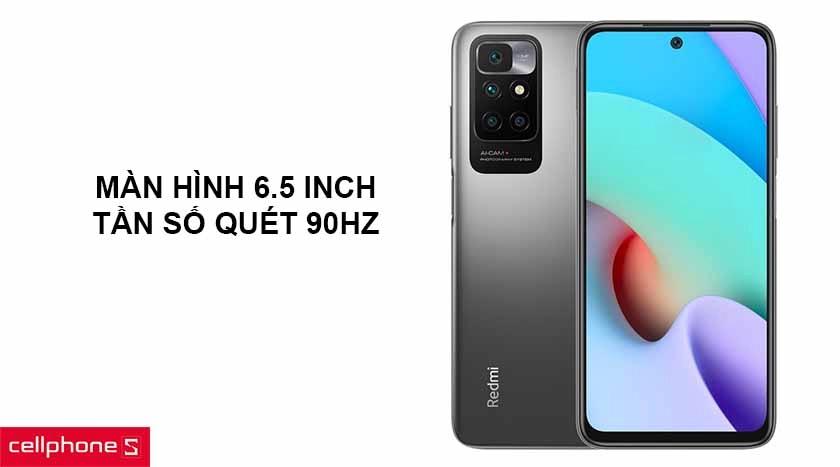 Màn hình LCD kích thước 6.5 inch, tần số quét 90Hz