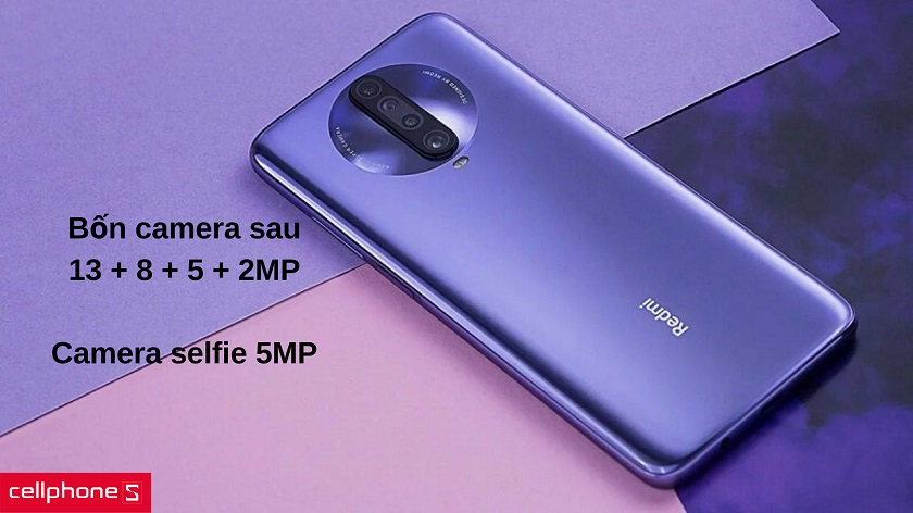 Cụm camera sau 4 ống kính với tính năng chụp macro & góc siêu rộng