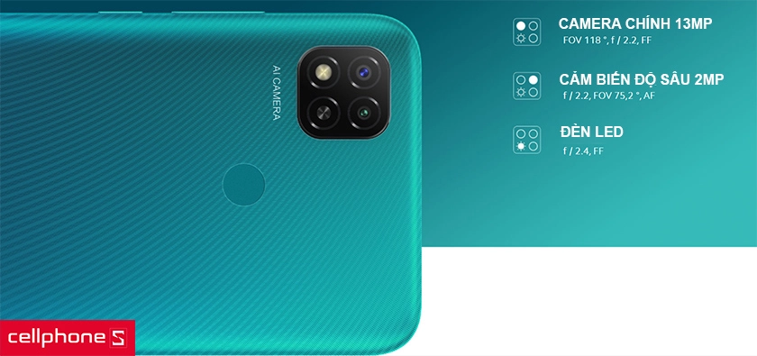 Chụp ảnh ổn định với cụm camera kép, camera selfie 5MP