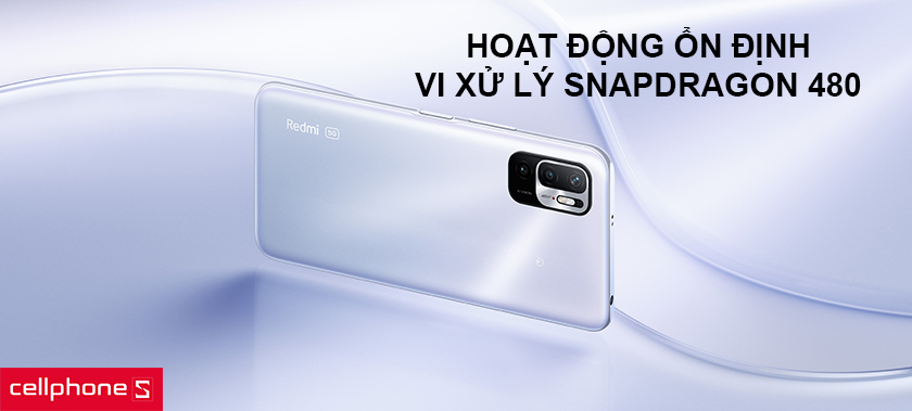 Hoạt động ổn định với vi xử lý Snapdragon 480