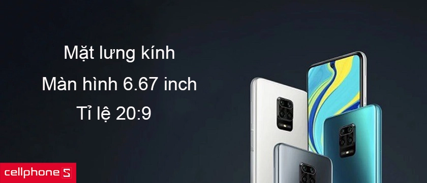 Thiết kế mặt lưng kính cong 3D và màn hình Full HD+ lên đến 16 triệu điểm ảnh