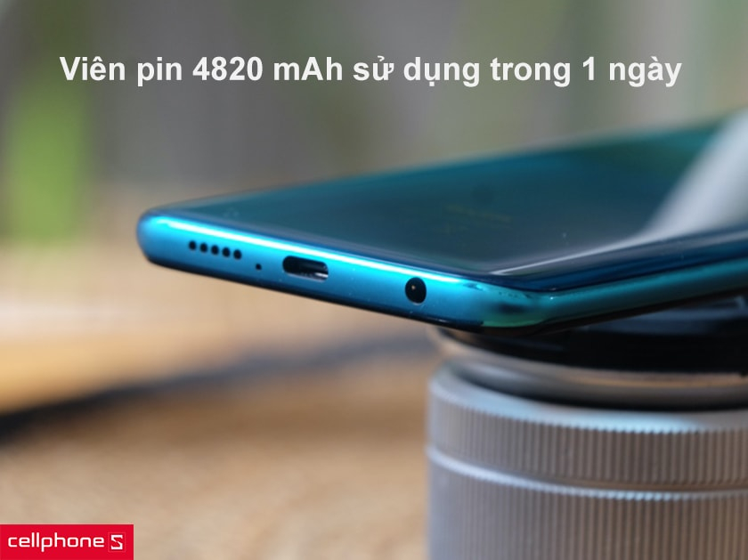 Viên pin khủng 4820 mAh sử dụng dư dả một ngày