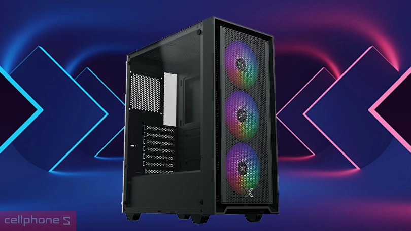Case máy tính Xigmatek Sky II 3F ATX - Kiểu dáng hiện đại, tản nhiệt xuất sắc
