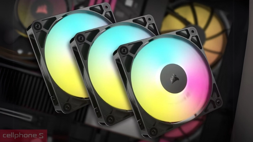Quạt tản nhiệt Corsair đảm bảo luồng khí hiệu quả