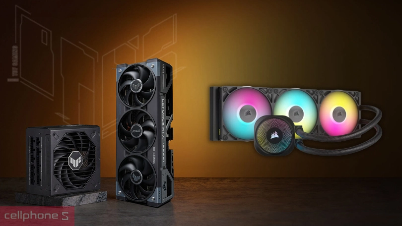 Xử lý đồ họa nặng với RTX 5090 và tản nhiệt hiệu quả