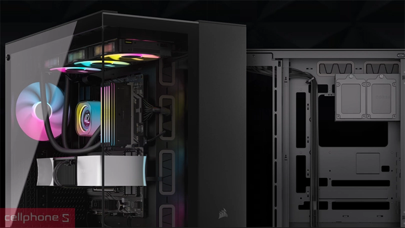 Thiết kế hiện đại với case Corsair 6500X 