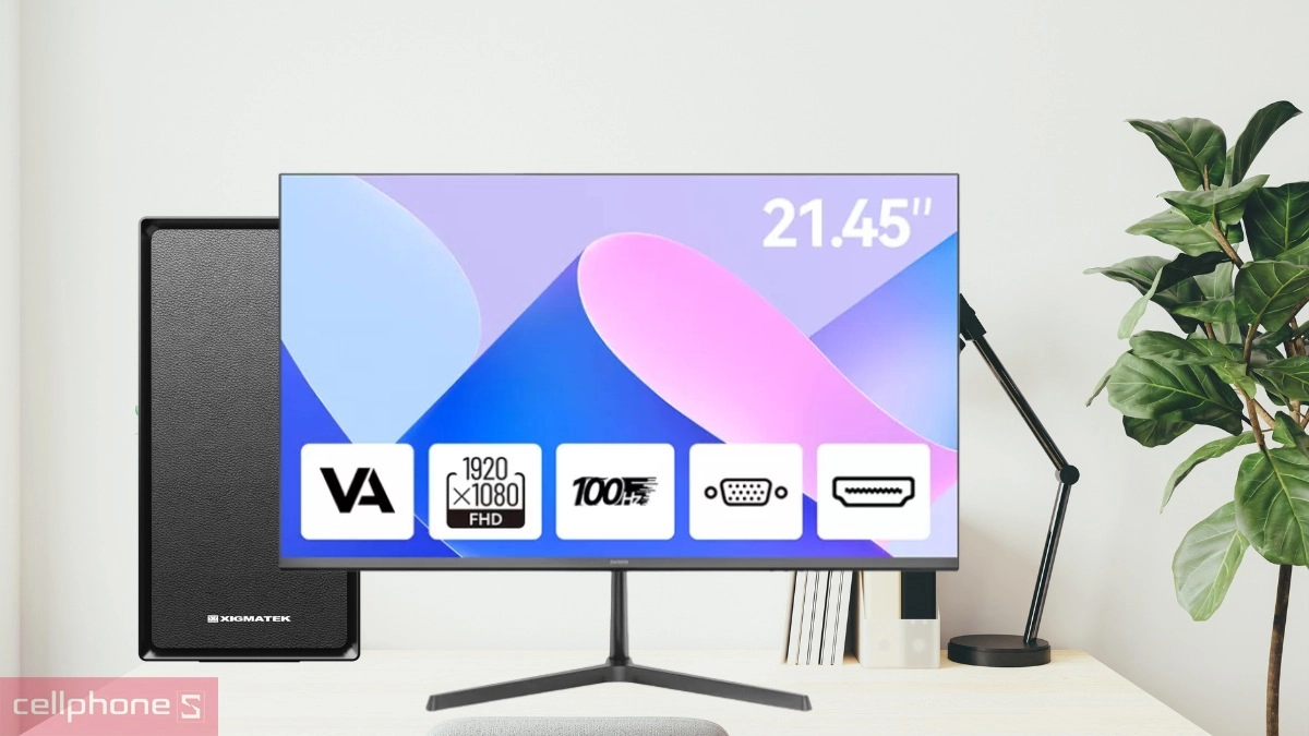 Màn hình kích thước 22 inch sắc nét