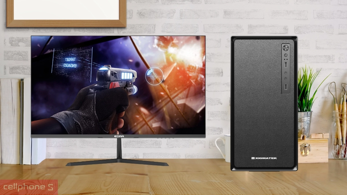 Đầy đủ cổng kết nối, chuột và bàn phím cần thiết