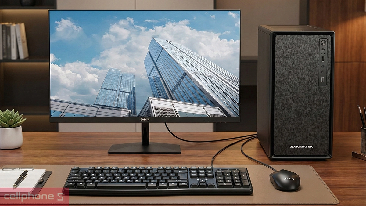 Vẻ ngoài tối giản với case XIGMATEK XS-25 M-ATX