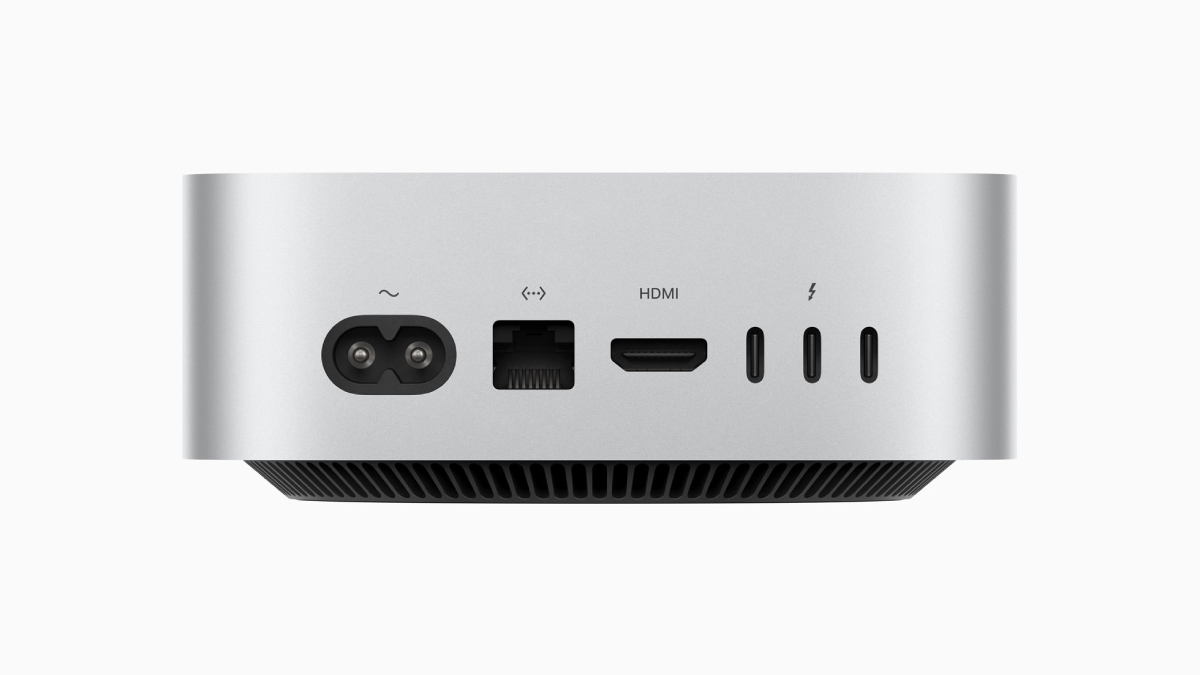 Apple Mac Mini được trang bị hệ thống cổng kết nối hiện đại
