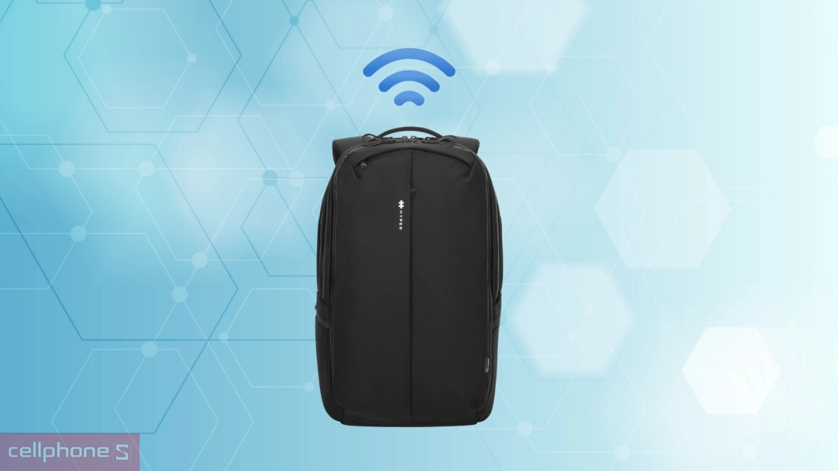 Định vị từ xa balo công nghệ Hyperpack Pro With Apple Find My Compatible Location Module HP20P2-BK