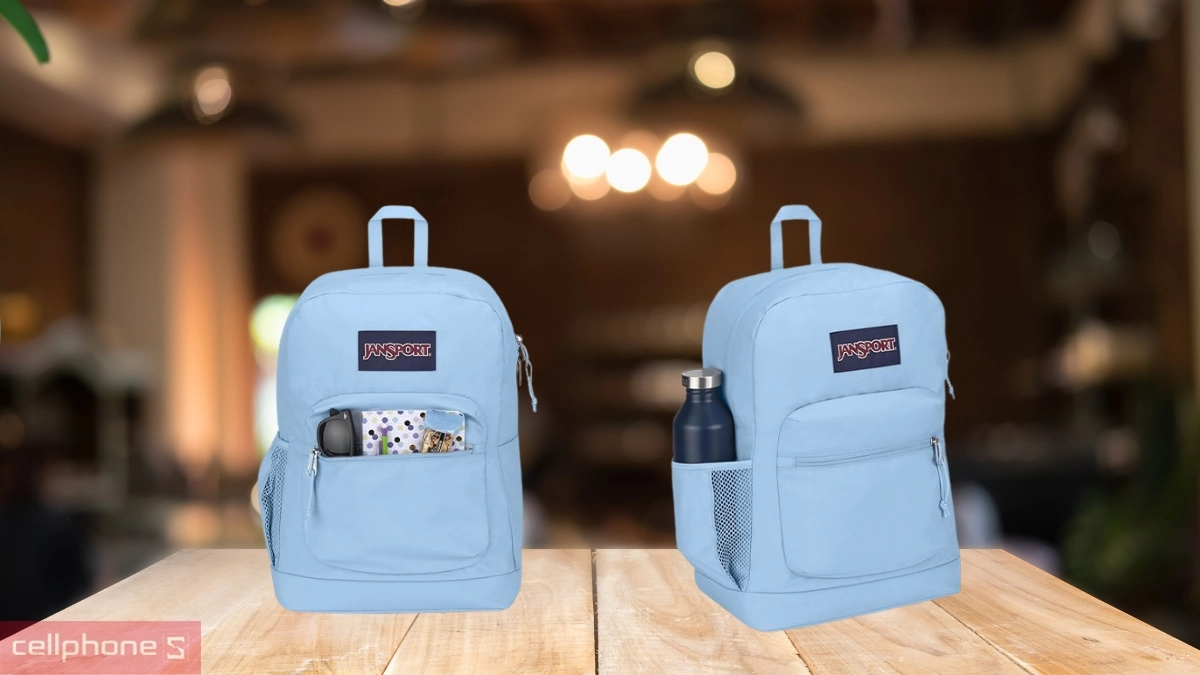 Không gian chứa đồ rộng rãi của Balo Jansport (USA) Cross Town Plus 26L
