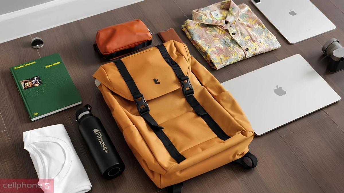 Dung tích balo laptop Tomtoc Flap Backpack 22L 16 inch