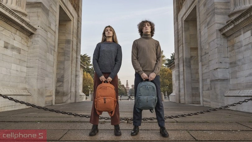 Chất liệu balo laptop Macbook Tucano tái chế BIT ECO 16 inch