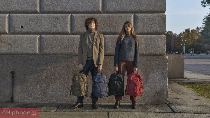 Chất liệu balo Laptop/Macbook Tucano tái chế Ring Eco 16"