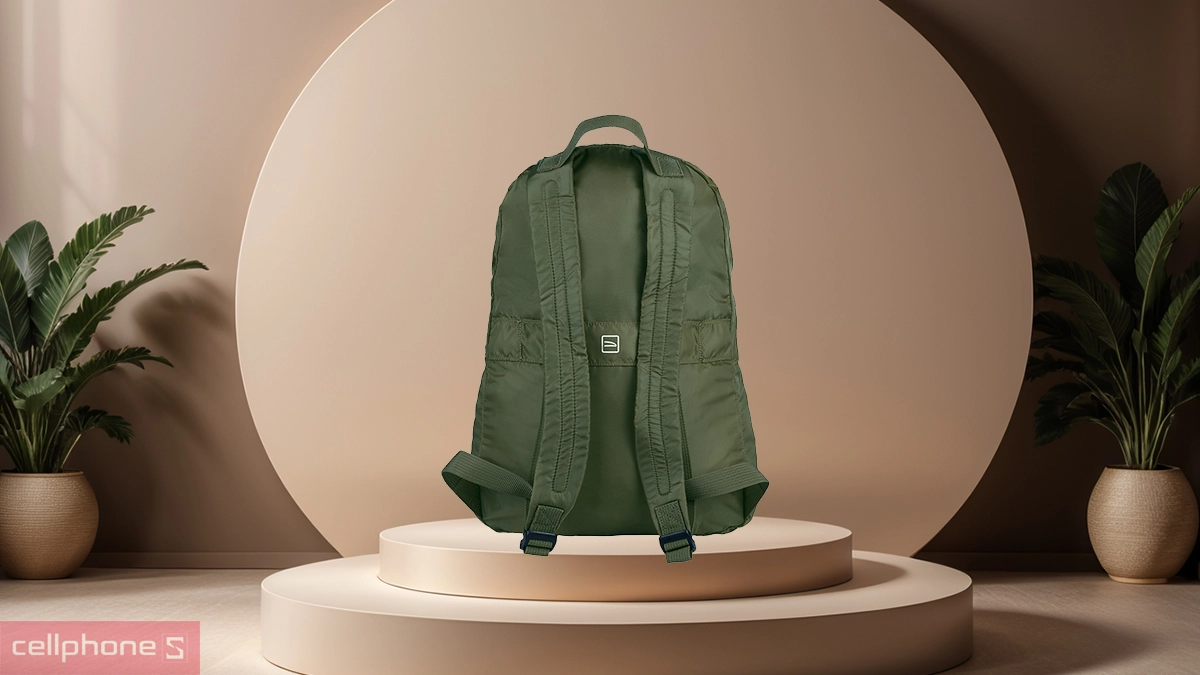 Chất liệu balo Tucano Foldable Compatto Eco 25L