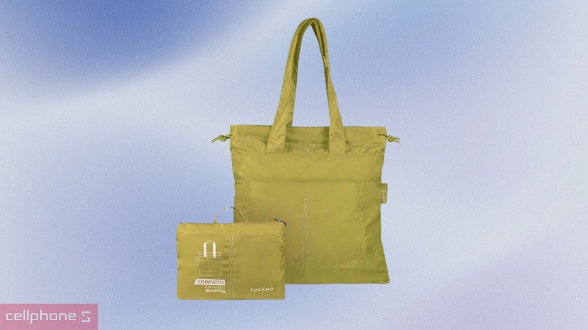 Vật liệu túi xách Tucano Compatto Eco Shopper 18L