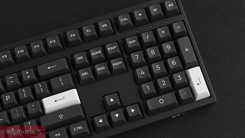 Thiết kế bàn phím cơ AKKO 3108 RF black on white