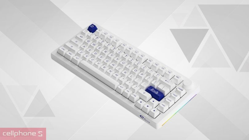 Thiết kế bàn phím Akko không dây 5075B Plus Cream Yellow switch