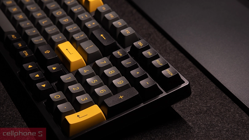Thiết kế bàn phím AKKO 3098B Plus Black Gold Cream Yellow Pro Switch