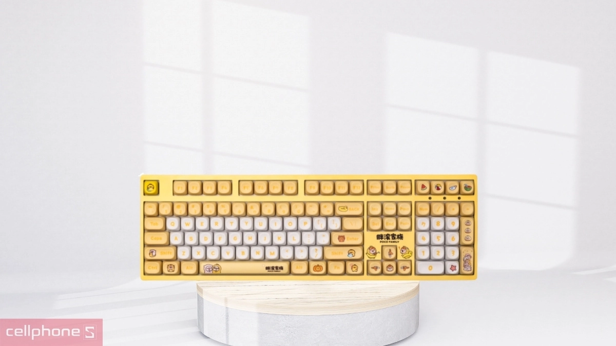 Thiết kế bàn phím cơ không dây AKKO 3108RF V3 Poco Duck