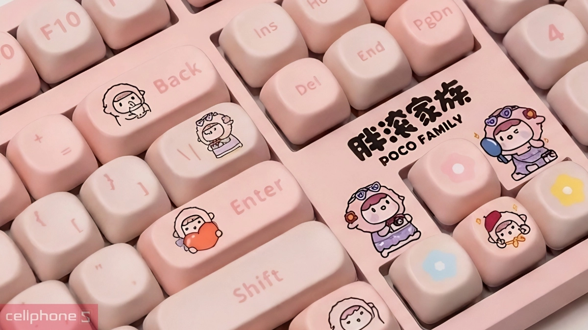 Keycap bàn phím cơ không dây AKKO 3108RF V3 POCO LAMB