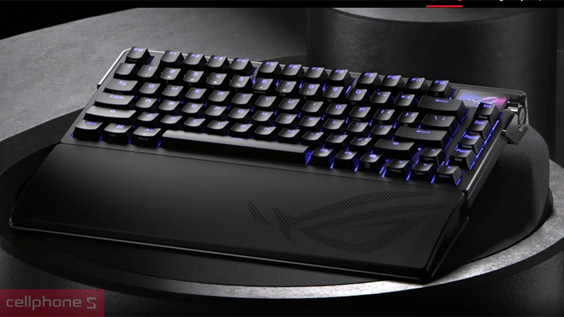 Thiết kế, đèn nền của bàn phím gaming ASUS ROG Azoth Extreme đen
