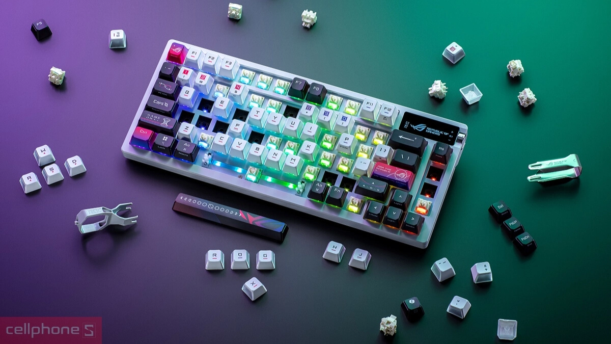 Chế độ gõ bàn phím gaming ASUS ROG Azoth X