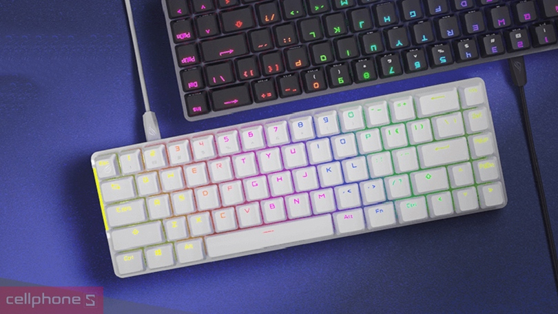 Bàn phím Gaming ASUS ROG Falchion Ace USB/RD/SW/ABS - Nhỏ gọn, gõ êm mượt mà