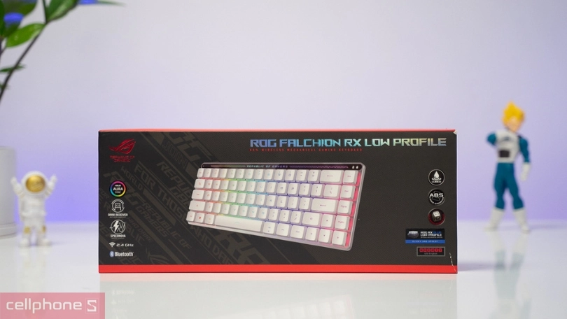 Thiết kế, đèn nền bàn phím Gaming ASUS ROG Falchion RX Low Profile