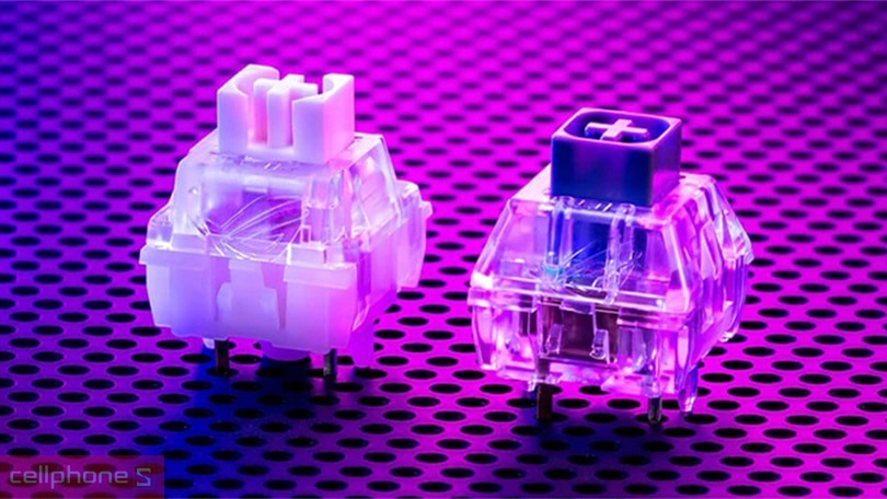 Switch, keycap của bàn phím gaming ASUS ROG Strix Scope II 96 Wireless Trắng